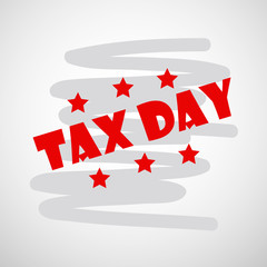 Illustration of background for USA Tax day