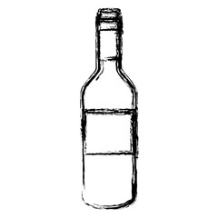 wine bottle drink icon vector illustration design