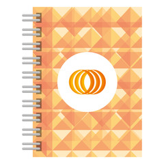 corporate notebook company icon vector illustration design