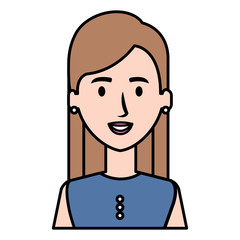 businesswoman avatar character icon vector illustration design