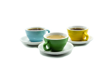 Kaffeearten isoliert freisteller freigestellt
