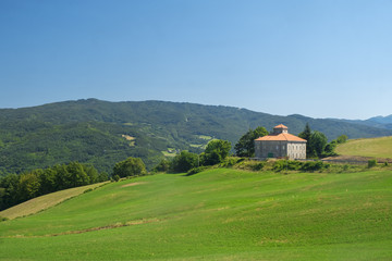 Fototapeta premium Road to Passo della Cisa, from Tuscany to Emilia