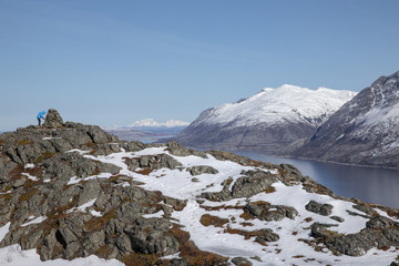 Mountain hike in Northern Norway
