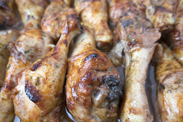 appetizing chicken legs