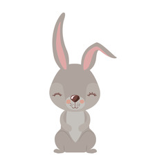Naklejka na ściany i meble cute rabbit easter celebration