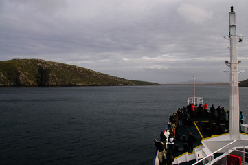 Passing West-point island