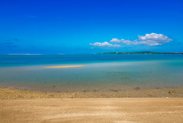 宮古島より伊良部大橋を望む