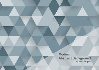 Obraz premium Modern abstract background in polygon shape. Template design in blue and white tone for business presentation, cover, brochure, packaging and web banner.