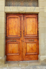 old wooden door