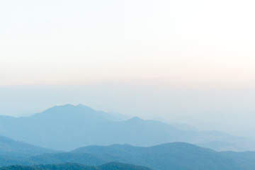 Mountain landscape and skyline