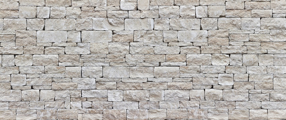 Schöne rustikale Bruchsteinmauer