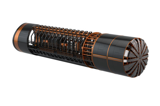 3D illustration - Huge Tunnel Drilling Machines