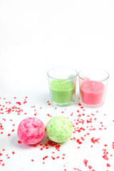 red sea salt background