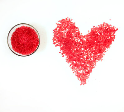red sea salt background