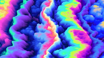Obraz premium Color explosion. Paint splash. Abstact wallpaper. Multicolor glow. Neon. Fractal. Digital art. Fairy. Futuristic. Surreal texture. 3d illustration. Imagination. Creative.