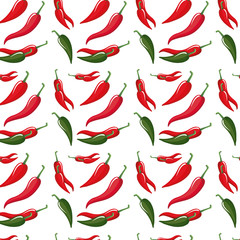 chilli pepper hot vegetable pattern