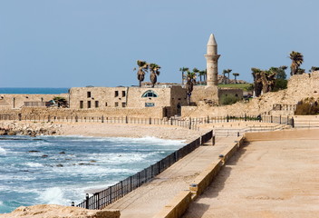 Ruins of ancient Cesarea built by Herod