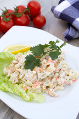 salade surimi et ananas