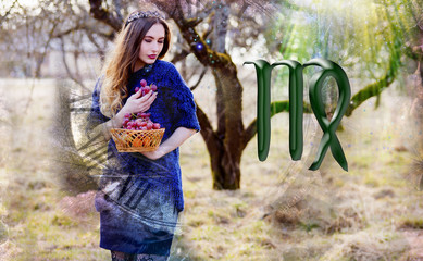 Woman and Virgo zodiac sign