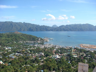 Fototapeta premium View From Mount Tapyas, Coron, Philippines