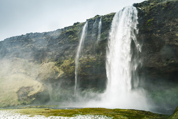 Seljalandfoss waterfall landscape, Iceland