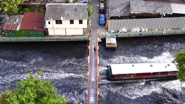 4K Canal Passenger in bangkok thailand