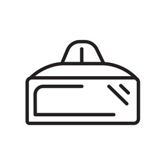 Vr glasses icon isolated on white background