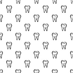 Tooth pattern vector seamless