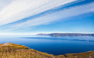 Blick auf das Westkap in Norwegen