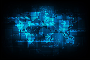 Digital world-wide data network.