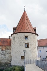 Obraz premium Weissenburg in Bayern - Turm an der Schanzmauer