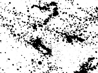 Obraz premium Hand-made grunge texture. Abstract ink drops background. Black and white grunge illustration. Vector watercolor artwork pattern.