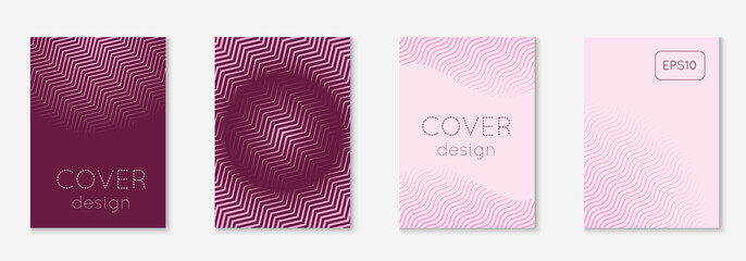 Abstract covers set. Minimal trendy vector with halftone gradients. Geometric future template for flyer, poster, brochure and invitation. Minimalistic colorful cover. Abstract EPS 10 illustration.