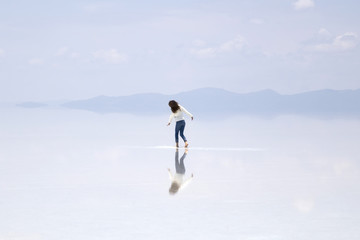 Salar de uyuni salt flat in Bolivia