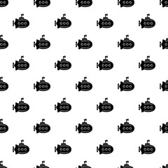 Bathyscaphe with horn pattern vector seamless