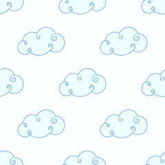 Fototapeta premium Baby shower toys seamless pattern background vector.