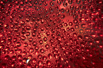 Colored bubbles close-up. Background. Bokeh.