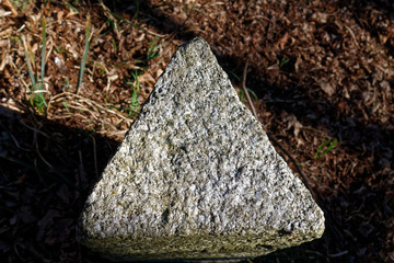 Stone of meditation for relaxation and purification of the mind