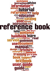 Reference book word cloud