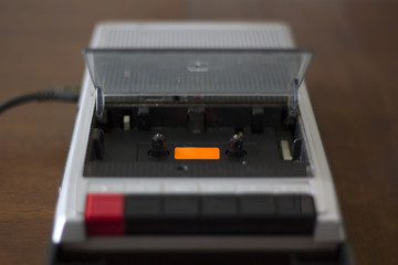 Vintage cassette tape player