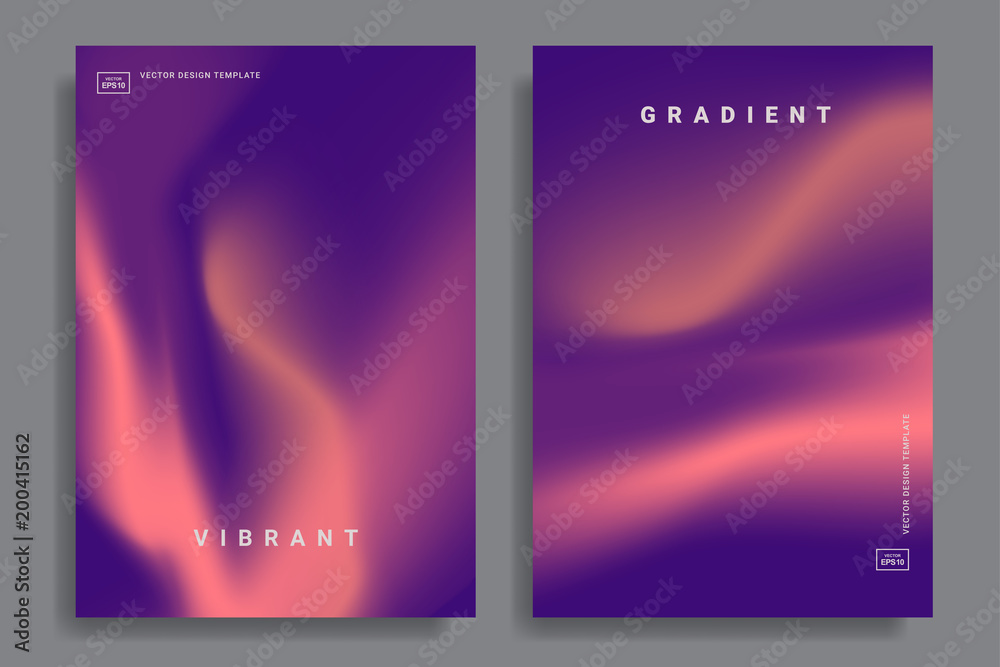 Wall mural vibrant gradient backgrounds