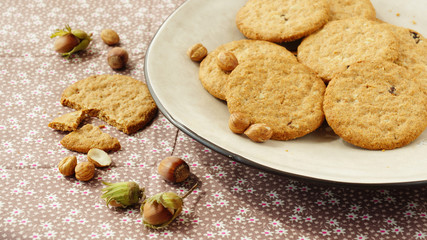 cookies with hazelnuts