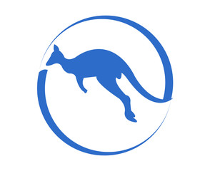 Kangaroo hop logo