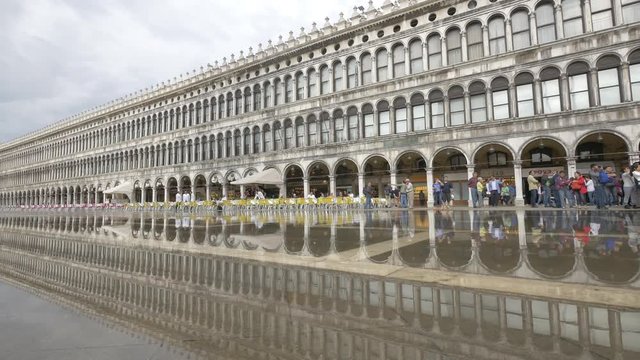 The flooded Piazza San Marco
