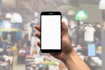 blurred photo, Blurry image, People shopping in Community Mall or Department Store,  background