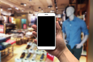 blurred photo, Blurry image, People shopping in Community Mall or Department Store,  background