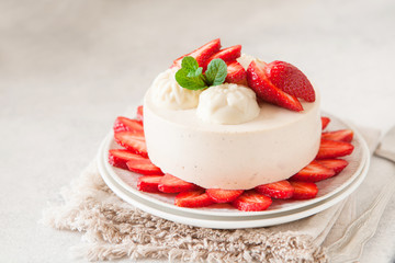 Baking or cooking ingredients, kitchen items for baking cake