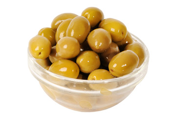 Bowl of pickled olives