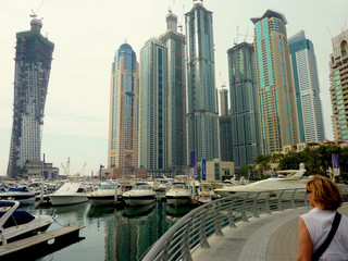 Naklejka premium Dubai, ciudad de los Emiratos Arabes Unidos ( Medio Oriente)