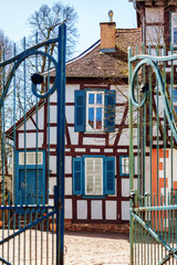 Fototapeta na wymiar Old houses in Michelstadt, Germany